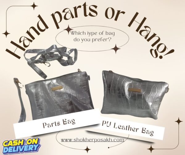 Ladies PU Hand Parts Bag - Image 4